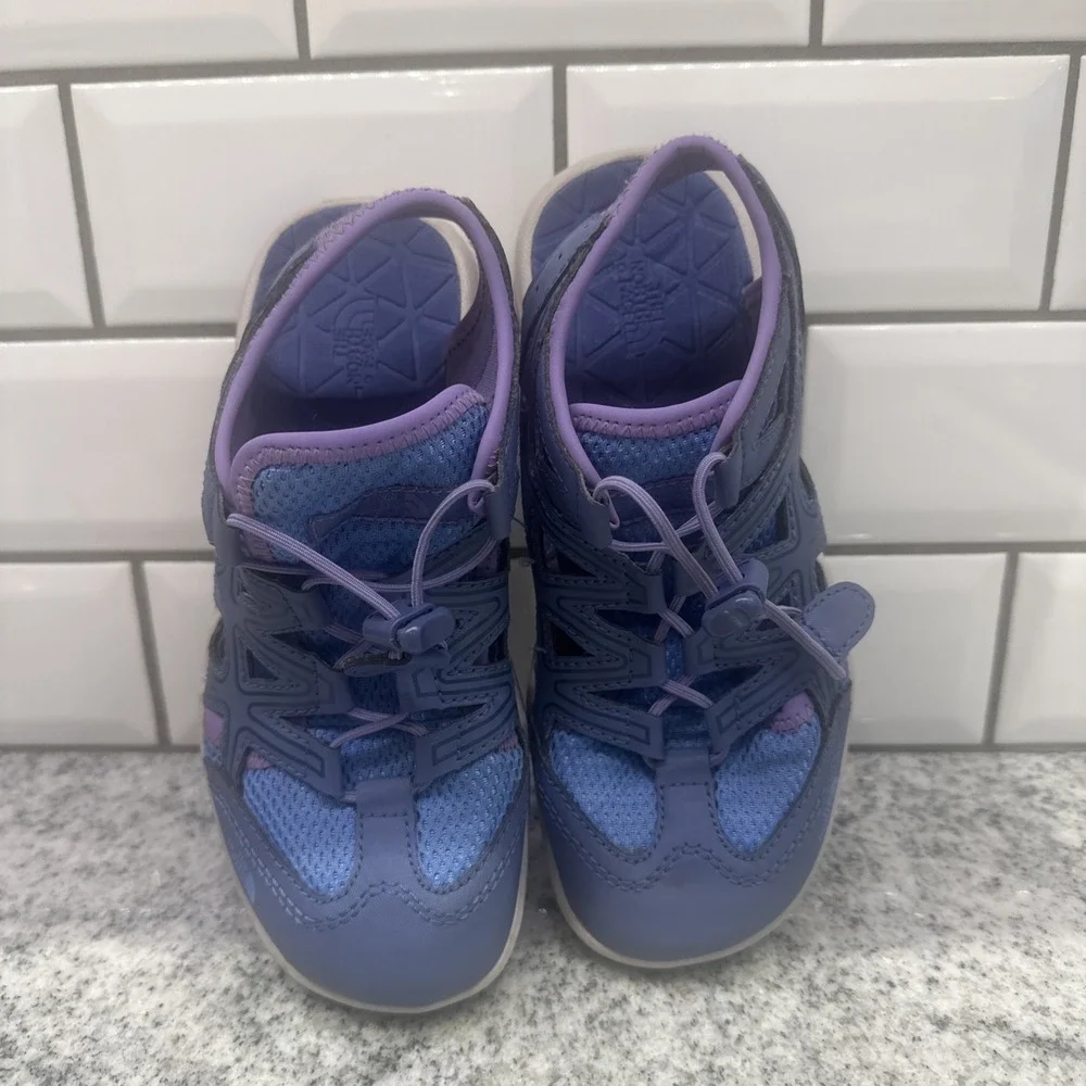 North Face Hedgehog Sandal II - Youth 3 Purple Closed Toe Waterproof Hiking Camp